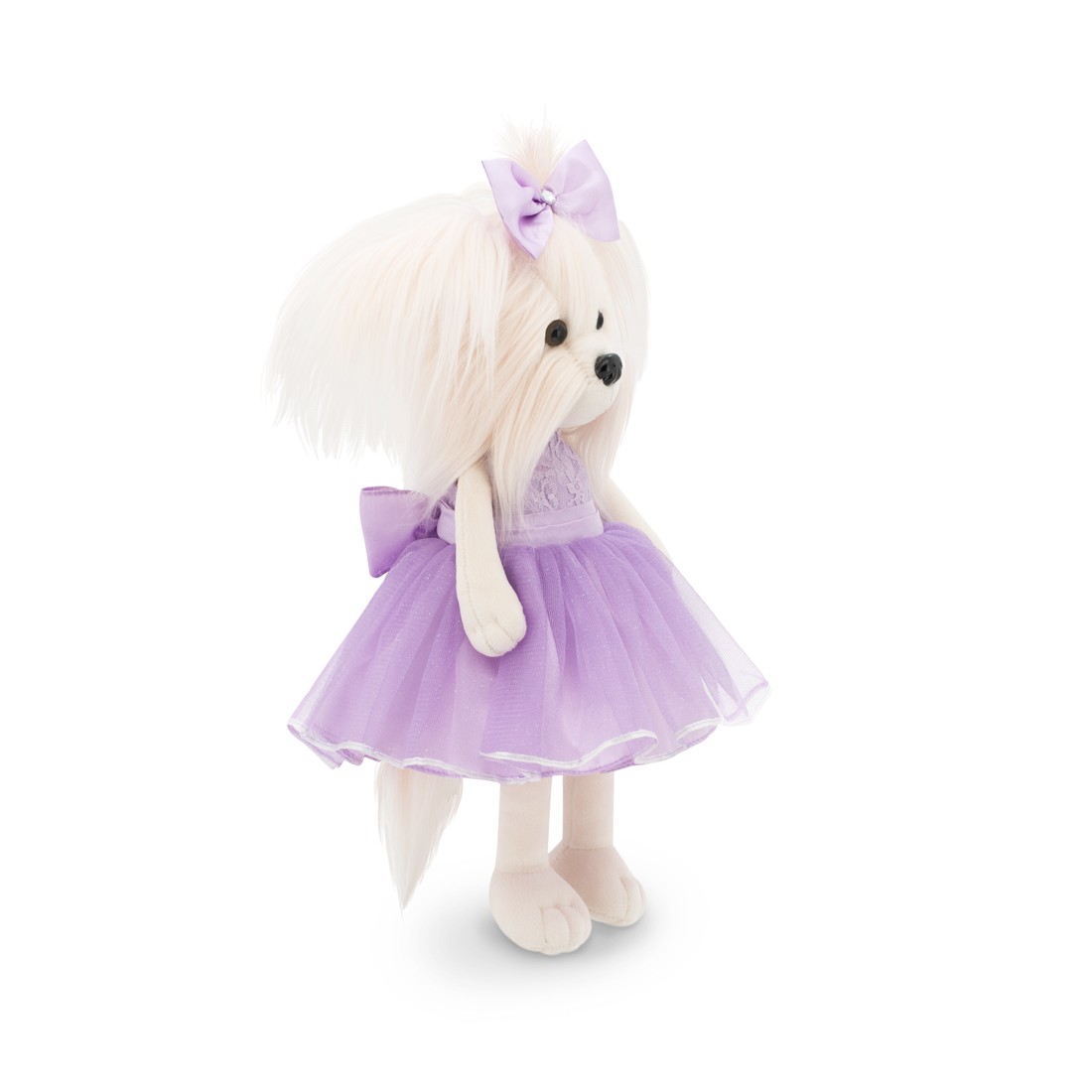 Lucky Doggy Lucky Mimi Lavender Dream LD5/004 plush in embroidered lavender dress Lucky Doggy Lucky Mimi Lavender Dream LD5/004 plush in embroidered lavender dress