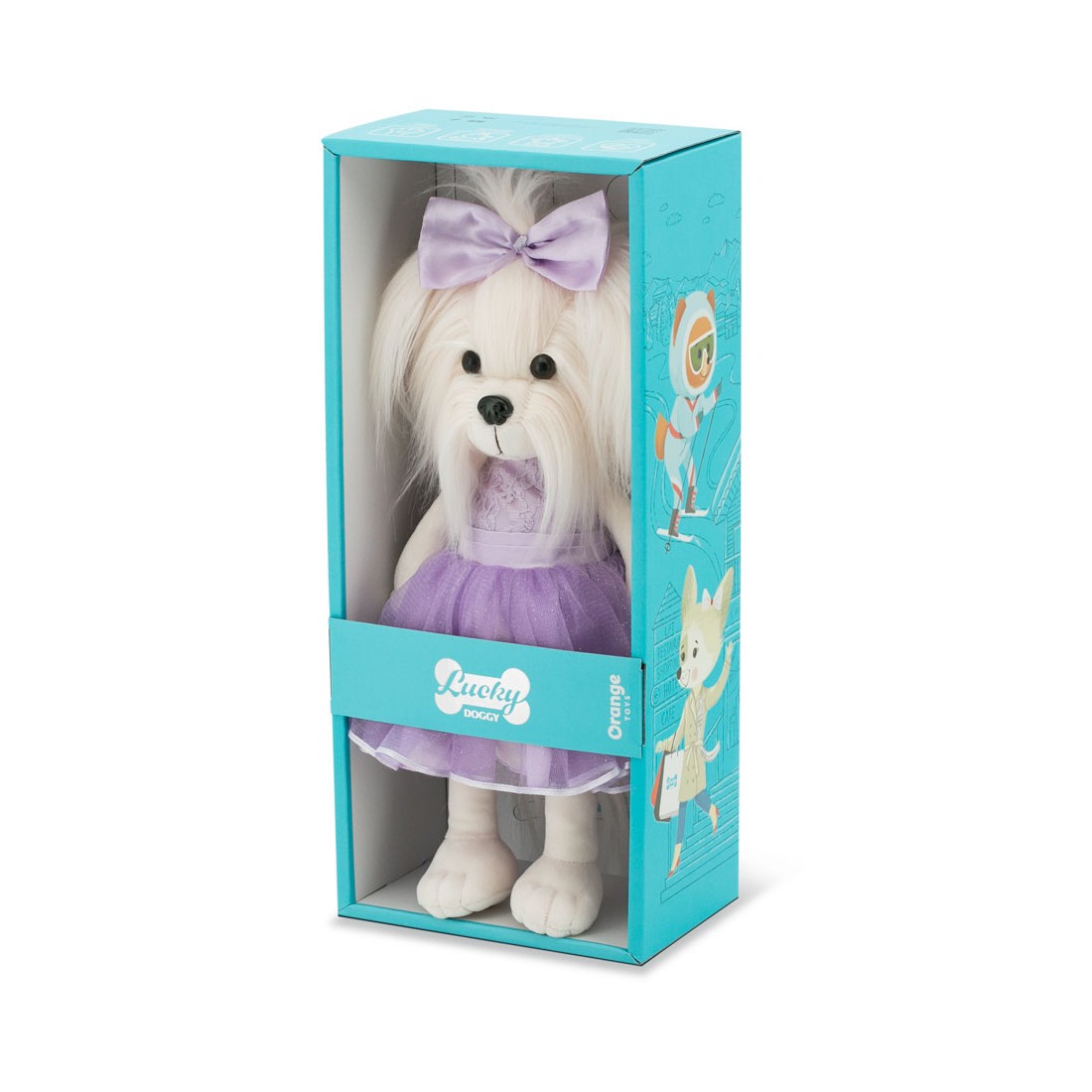 Lucky Doggy Lucky Mimi Lavender Dream LD5/004 peluche 40 cm robe lavande brodée Lucky Doggy Lucky Mimi Lavender Dream LD5/004 peluche 40 cm robe lavande brodée