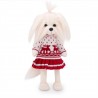 Lucky Mimi Scandinavian Motif Ref. LD4/089 – Articulated plush with red and white knitted dress