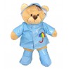 Ensemble de pluie bleu 40 cm - La tenue idéale pour les peluches personnalisées ! Transformez votre Teddy en un inséparable comp