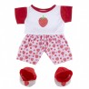 Pyjama Fraise Avec Chausson Pour Peluche de 40 Cm