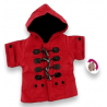 Red Teddy Bear Duffel coat jacket