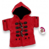 Tenue Duffel-coat rouge Pour Peluche