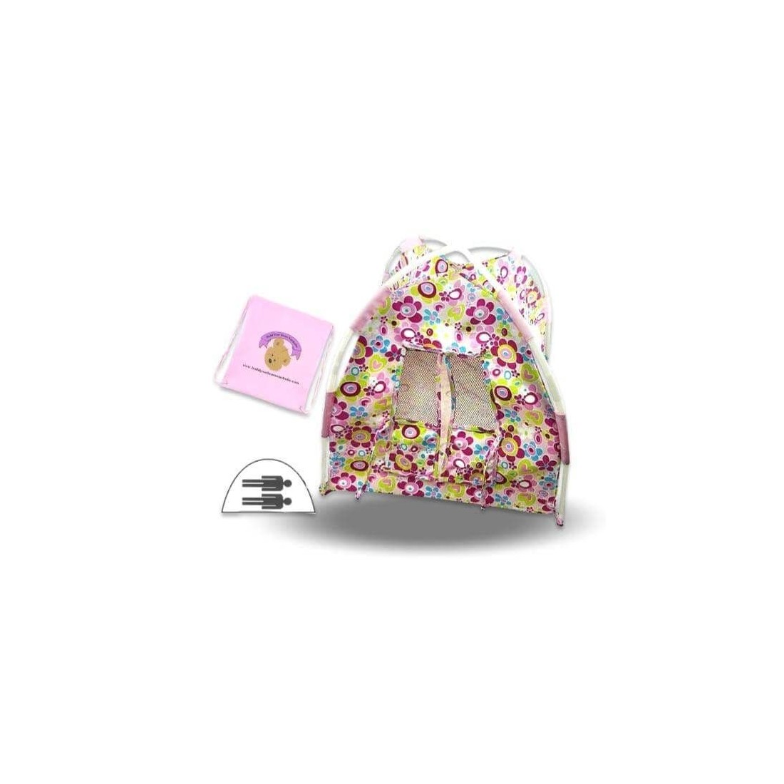 Build Your Bear Ward tent bloemenprint 40 cm knuffel of pop. Build Your Bear Ward tent bloemenprint 40 cm knuffel of pop.