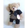 Teddybeer kleding - Zwarte jas Vest Legging