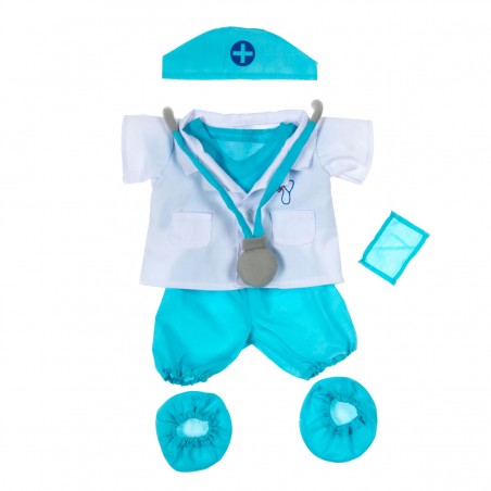 Tenue de docteur ou chirurgien pour peluche de 40 cm