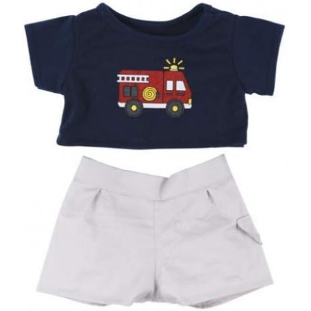 T-shirt avec camion pompier et pantalon