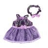 Robe violette avec imprimé animalier