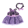 Violettes Kleid mit Tierprint