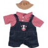 Farmer boer - - 40 cm - teddybeer kleding - teddybeerkleding