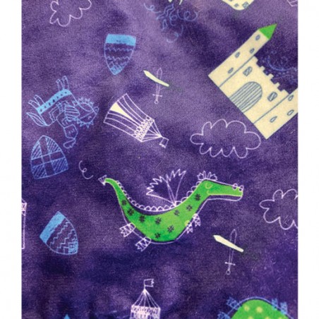 Pyjama “Crazy for Castles” blauw voor knuffel 40 cm – Ref. 2975 – Teddy Mountain