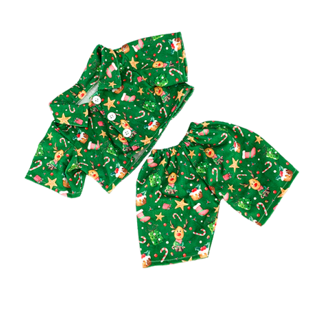 GREEN REINDEERS PJ’S (16″)