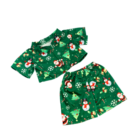 SANTA & SNOWMEN PJ’S (16″)