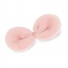 Vêtement hiver peluche Lucky Doggy – Manteau rose, robe grise, bottines roses, serre-tête