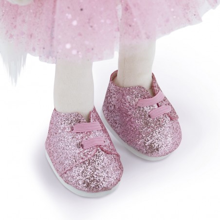ucky Doggy Mimi Ballerina L053 outfit – pink tutu and glitter shoes.