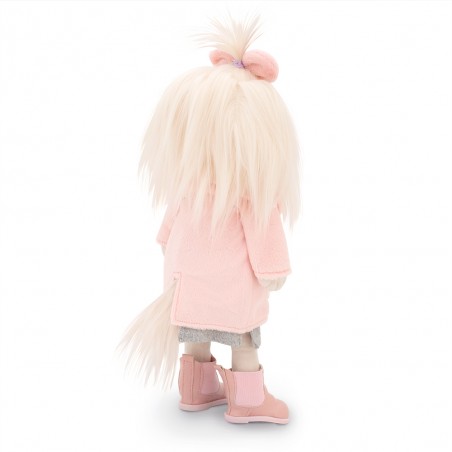 Lucky Yoyo Lavender Evening Ref. LD5/100 – Articulated plush in pink coat and gray dress