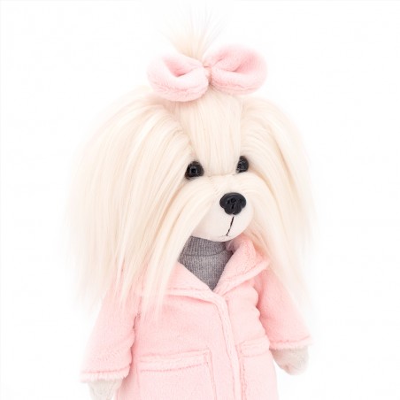 Lucky Yoyo Lavender Evening Ref. LD5/100 – Articulated plush in pink coat and gray dress