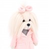 Lucky Yoyo Lavender Evening Ref. LD5/100 – Articulated plush in pink coat and gray dress