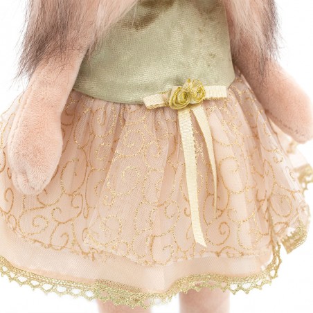 Lucky Yoyo Golden Grace – Articulated Plush in Gold Embroidered Dress – Ref. LD2/064