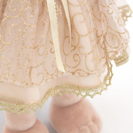 Lucky Yoyo Goldene Anmut – Gelenkige Plüschfigur im goldbestickten Kleid – Ref. LD2/064