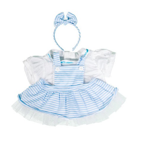 Robe Lolita bleue   40 cm - La tenue idéale pour les peluches personnalisées ! Transformez votre Teddy en