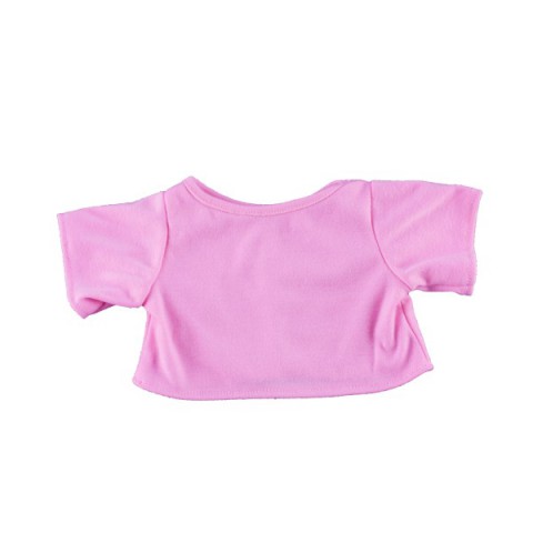 T-Shirt Rose 40 cm - La tenue idéale pour les peluches personnalisées ! Transformez votre 