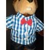 Blue Check Shirt with Bow Tie