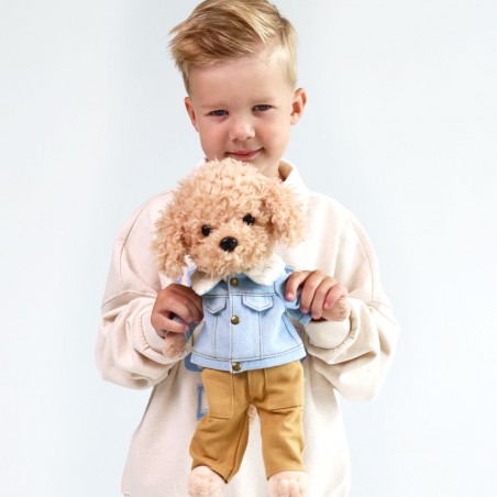 Lucky Doggy Lucky Andy Denim Style LD6/123 knuffel met geschenkdoos