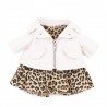 Ensemble Robe Léopard & Perfecto Blanc pour peluche Lucky Doggy – Look Rock Chic 40 cm Ensemble Robe Léopard & Perfecto Blanc pour peluche Lucky Doggy – Look Rock Chic 40 cm