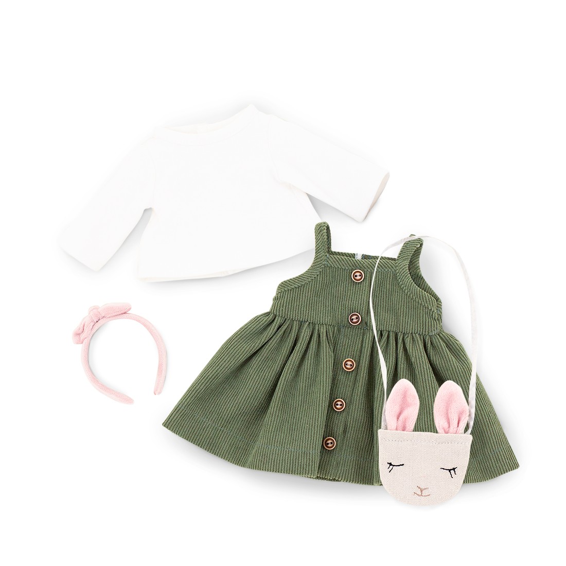 Lucky Doggy L124 – green dress and bunny bag Lucky Doggy L124 – green dress and bunny bag
