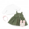 Ensemble Lucky Doggy L124 – robe verte et sac lapin Ensemble Lucky Doggy L124 – robe verte et sac lapin