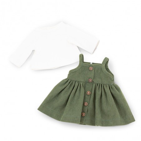 Lucky Doggy plush outfit green dress and bunny bag – Paris Travel 40 cm