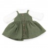 Lucky Doggy plush outfit green dress and bunny bag – Paris Travel 40 cm