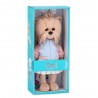 Lucky Doggy Mimi Plüschfigur im pastellfarbenen Teddyblouson mit weißem Rock – Ref. LD3/119