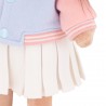 Peluche Lucky Doggy Mimi Evening Walk en blouson teddy pastel et jupe plissée blanche – Réf. LD3/119 Peluche Lucky Doggy Mimi Evening Walk en blouson teddy pastel et jupe plissée blanche – Réf. LD3/119