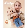 Lucky Doggy – Articulated Plush Andy with Two-Tone Autumn Hoodie and Jeans – Autumn Palette