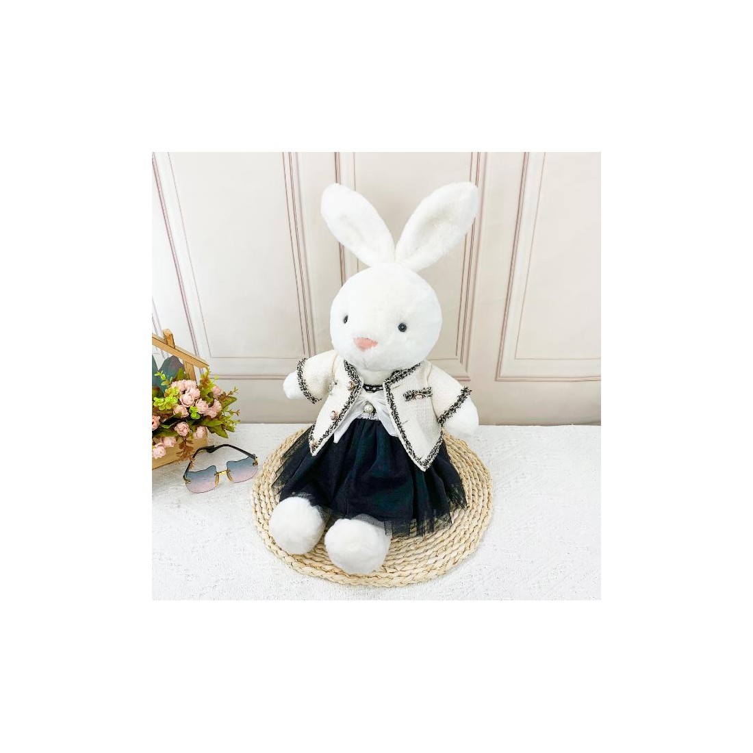 plush dress 40 cm, evening plush outfit, black tulle dress toy, Mon Teddy Bear Y168, Coco dress plush dress 40 cm, evening plush outfit, black tulle dress toy, Mon Teddy Bear Y168, Coco dress