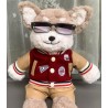 Veste universitaire peluche style American College 30-40 cm