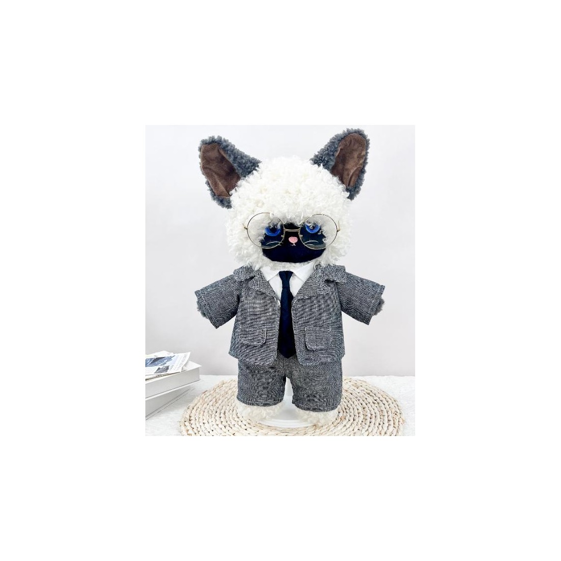 Costume gris 5 pièces Business Bear pour peluche 40 cm – Réf. Y173 – Mon Teddy Bear Costume gris 5 pièces Business Bear pour peluche 40 cm – Réf. Y173 – Mon Teddy Bear