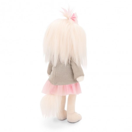 Lucky Yoyo Pink Heart Ref. LD5/101 – Soft plush without metal frame in beige sweater and pink skirt