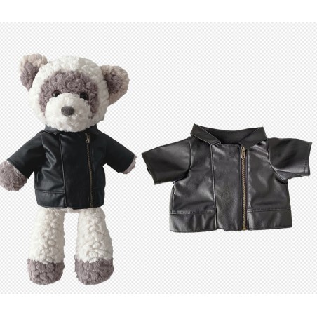 Veste perfecto noire pour peluche 40 cm – Réf. Y040