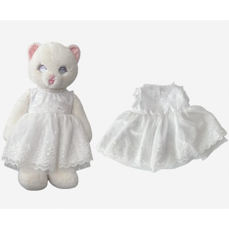 Robe Blanche En Dentelle Sequin