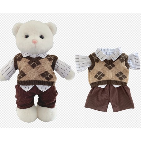 Brown 3-piece sweater set