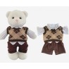 Brown 3-piece sweater set