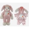 Ensemble pyjama oreilles de lapin roses