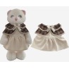 Robe Élégante avec Cape pour Peluche - Tenue Chic pour Peluche