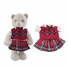 Red three-piece sweater set