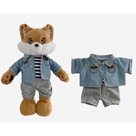 Costume trois pièces en jean pour homme