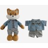 Costume trois pièces en jean pour homme