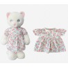Robe Rose avec motif Fleur rose